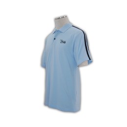 P131 polo衫訂製 polo衫製造商 polo衫個人設計     粉藍色 P131 polo衫訂製 polo衫製造商 polo衫個人設計     粉藍色